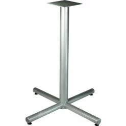Best Pirce ✨ X-Leg Base, F/42" Tabletop, Bistro-Height, 36"x40-3/4", Silver ❤️
